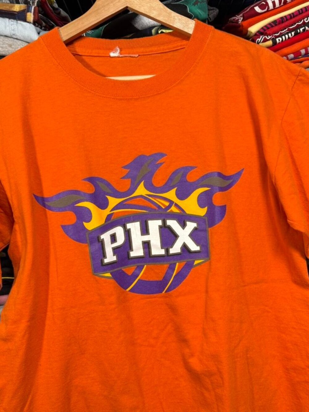 Y2K Phoenix Suns Steve Nash orange NBA t-shirt